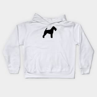 Welsh Terrier Silhouette Kids Hoodie